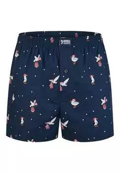 Боксеры рождественские шорты подарок рождественский мотив Happy Shorts, цвет sea gull