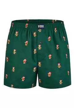 Боксеры рождественские шорты подарок рождественский мотив Happy Shorts, зеленый