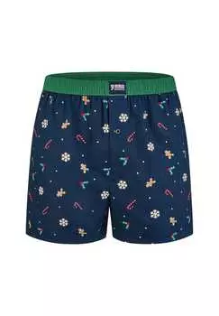 Боксеры рождественские шорты подарок рождественский мотив Happy Shorts, цвет christmas allover