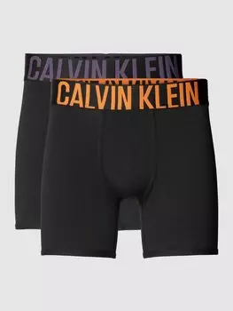 Боксеры с эластичной резинкой на поясе, в упаковке 2 шт Calvin Klein Underwear, оранжевый