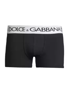 Боксеры с эластичным логотипом Dolce&Gabbana, черный