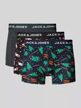 Боксеры с эластичным поясом и логотипом, модель «HOLLY», в упаковке 3 шт Jack & Jones