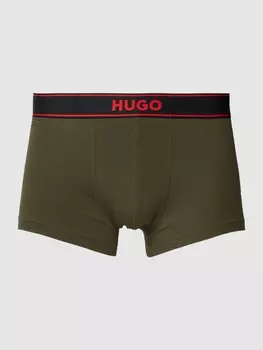 Боксеры с эластичным поясом и логотипом, модель «EXCITE» HUGO, оливковый