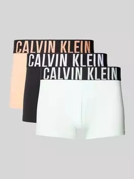 Боксеры с эластичным поясом и логотипом в упаковке 3 шт Calvin Klein Underwear, светло-оранжевый