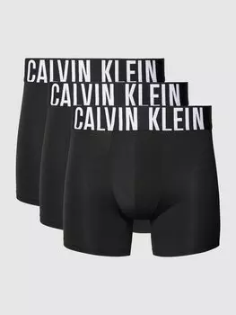 Боксеры с эластичным поясом и логотипом в упаковке 3 шт Calvin Klein Underwear, черный