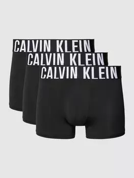 Боксеры с эластичным поясом и логотипом в упаковке 3 шт Calvin Klein Underwear, черный