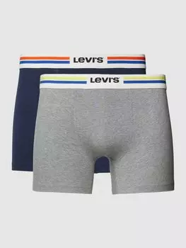 Боксеры с этикеткой на поясе в упаковке 2 шт Levi's