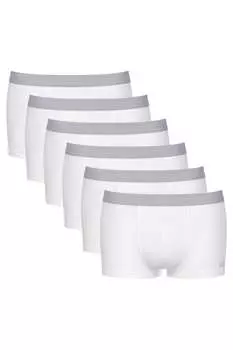 Боксеры с чистым дизайном - 6 пар Sloggi, белый