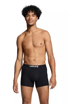 Боксеры с хлопком - 2 пары Levi'S, черный