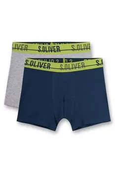 Боксеры с хлопком, 2 пары S Oliver, серый