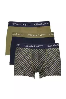 Боксеры с хлопком - 3 пары Gant, зеленый
