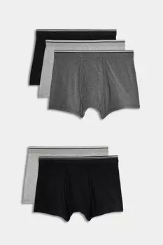 Боксеры с хлопком - 5 пар Marks & Spencer, синий