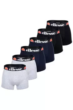 Боксеры с хлопком - 6 пар Ellesse, черный