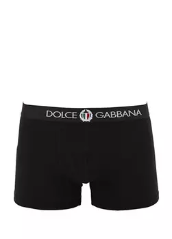 Боксеры с лентой с логотипом Dolce&Gabbana, черный