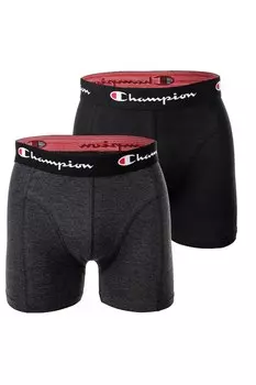 Боксеры с логотипом - 2 пары Champion, черный