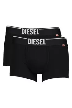 Боксеры с логотипом - 2 пары Diesel, черный