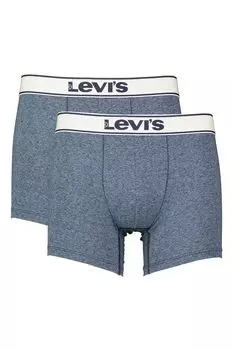 Боксеры с логотипом, 2 пары Levi'S, синий