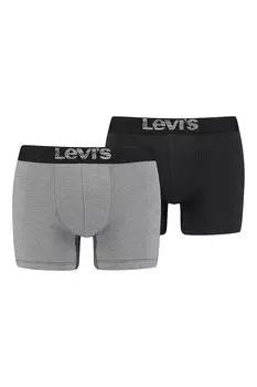 Боксеры с логотипом - 2 пары Levi'S, черный