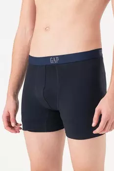 Боксеры с логотипом - 3 пары Gap, черный