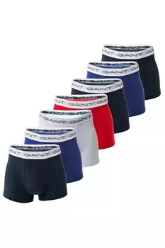 Боксеры с логотипом, 7 пар Gant, мультиколор