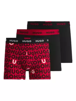 Боксеры с логотипом HUGO, красный