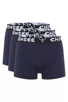 Боксеры с логотипом на поясе - 3 пары Chiemsee, синий