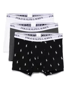 Боксеры с логотипом на поясе (упаковка из трех шт.) Polo Ralph Lauren, серый