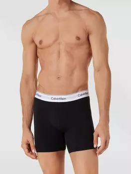 Боксеры с логотипом на поясе в упаковке из 3 пар, модель «BOXER» Calvin Klein Underwear, коричневый