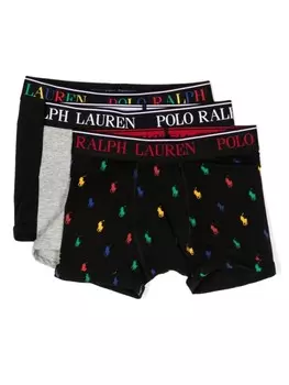 Боксеры с логотипом Ralph Lauren Kids, черный