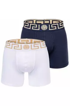 Боксеры с логотипом Topeka, 2 пары Versace, белый