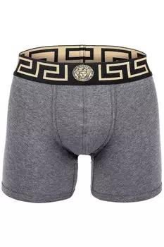 Боксеры с логотипом Топика Versace, черный