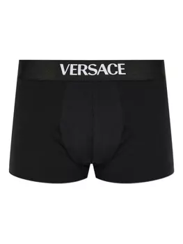 Боксеры с логотипом Versace, черный