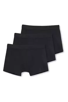 Боксеры с модалом и хлопком - 3 пары Dagi, черный