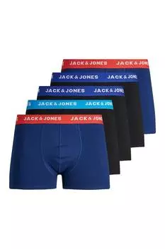 Боксеры с низкой талией, 5 пар Jack & Jones, черный