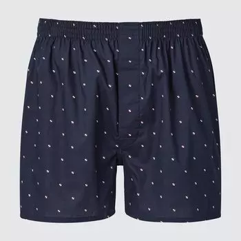 Боксеры с принтом UNIQLO, темно-синий