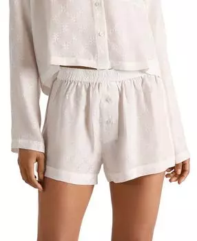 Боксеры с жаккардовым узором "Наручники" KIKI DE MONTPARNASSE, слоновая кость/кремовый