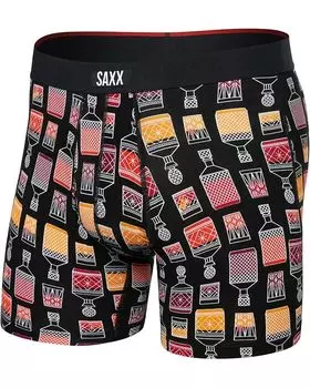 Боксеры SAXX UNDERWEAR Vibe Xtra Super Soft Boxer Brief Fly, цвет Top Shelf/Black