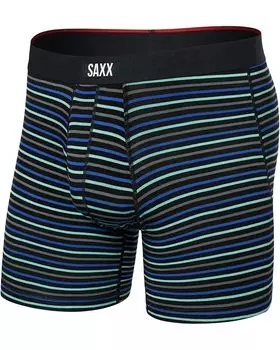 Боксеры SAXX UNDERWEAR Vibe Xtra Super Soft Boxer Brief Fly, цвет Gent's Stripe/Sport Blue