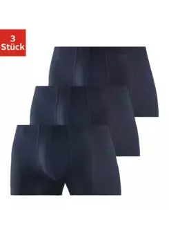 Боксеры Schiesser ""95/5"" (3 шт. в упаковке), с комфортным поясом в тон, синий