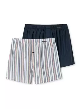 Боксеры SCHIESSER Boxer shorts Multipacks, цвет Navy/Light blue/White