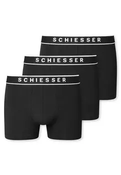 Боксеры Schiesser Boxershort 3 шт, черный