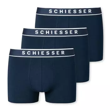 Боксеры Schiesser Boxershorts 3 шт, темно-синий
