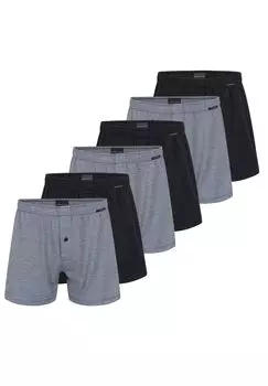 Боксеры Schiesser Boxershorts Singel-Jersey, черный