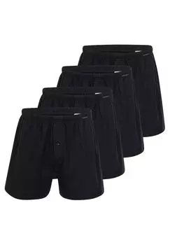 Боксеры Schiesser Boxershorts Singel-Jersey, черный