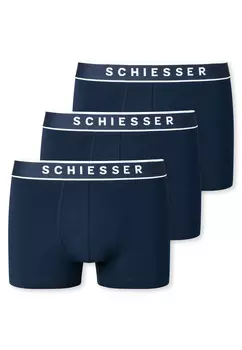 Боксеры Schiesser Trunks 3 шт, темно-синий