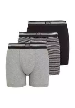 Боксеры-Шорты 3 пары эластичные Jockey, мультиколор