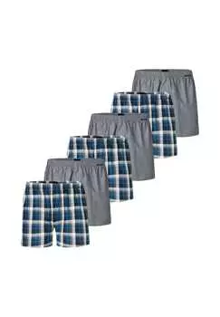 Боксеры шорты 6-pack web Schiesser, мультиколор