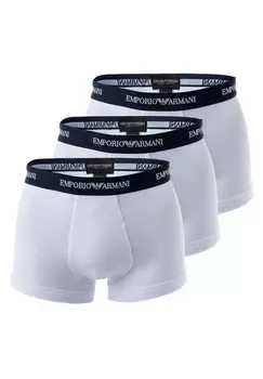 Боксеры-Шорты - хлопок-стрейч 3 шт. в упаковке Emporio Armani, белый