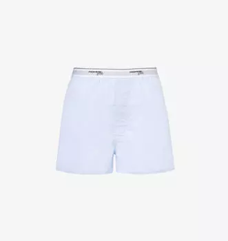 Боксеры-Шорты из хлопка с фирменным поясом Hommegirls, синий