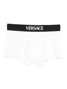 Боксеры-шорты с логотипом Versace, белый